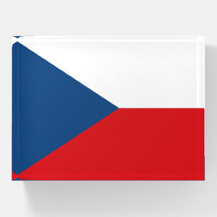 Paperweight with flag of Czechia