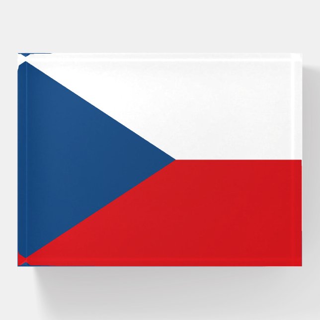 Paperweight with flag of Czechia (Front)