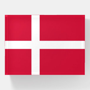 Paperweight with flag of Denmark