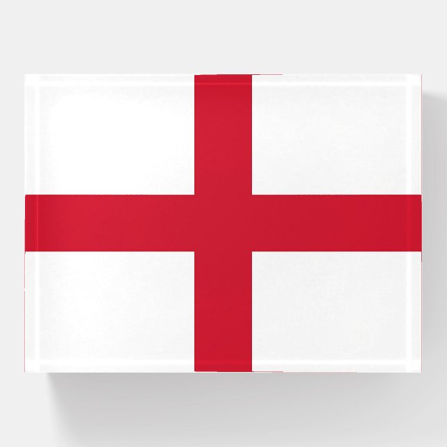 Paperweight with flag of England, United Kingdom (Front)