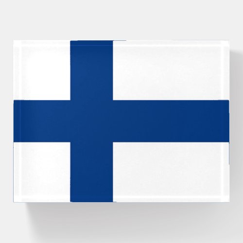 Paperweight with flag of Finland