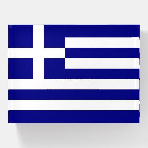 Paperweight with flag of Greece