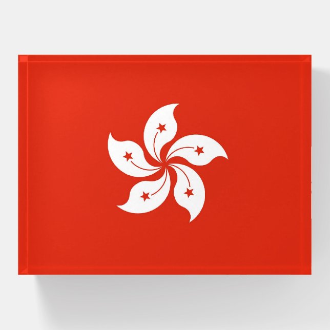 Paperweight with flag of Hong Kong (Front)