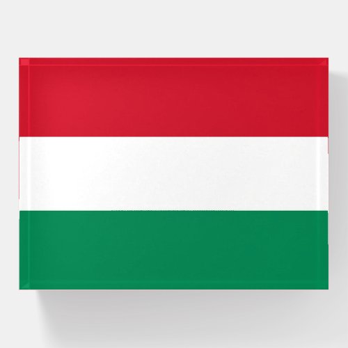 Paperweight with flag of Hungary