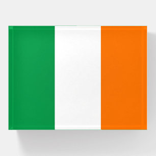 Paperweight with flag of Ireland