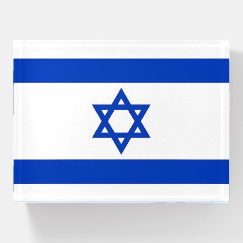 Paperweight with flag of Israel