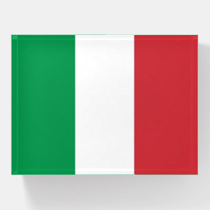 Paperweight with flag of Italy