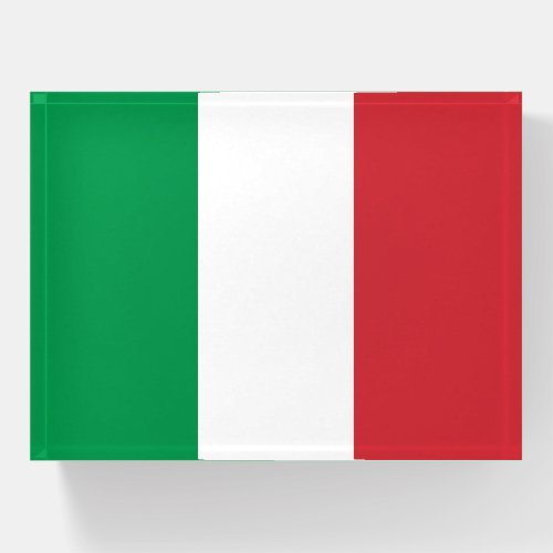 Paperweight with flag of Italy