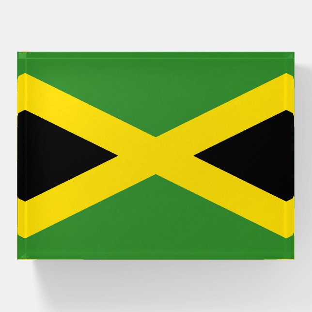 Paperweight with flag of Jamaica (Front)