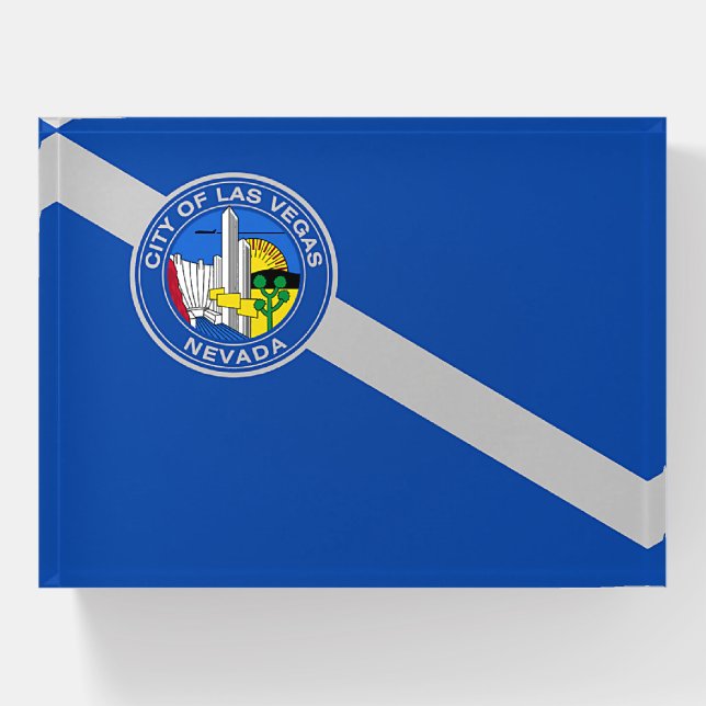 Paperweight with flag of Las Vegas, Nevada, USA (Front)