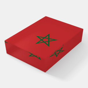 Paperweight with flag of Morocco