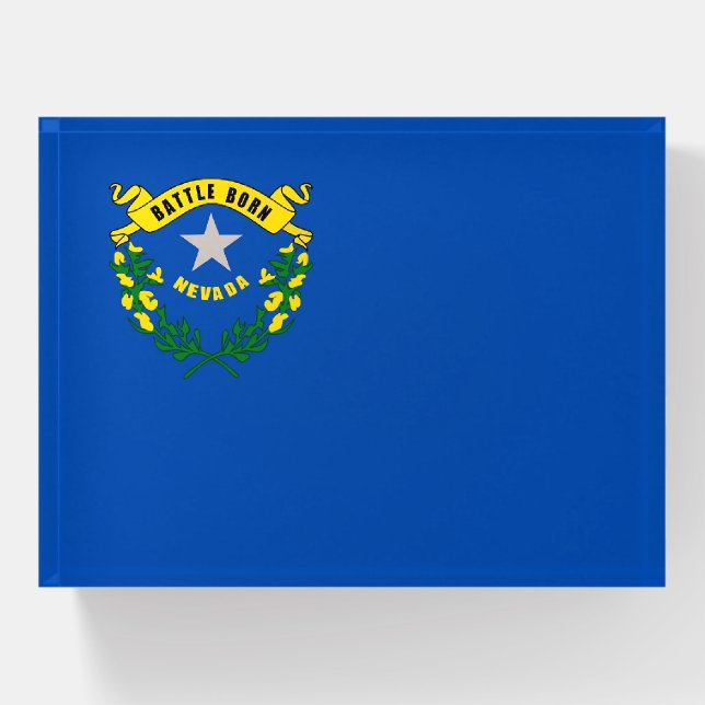 Paperweight with flag of Nevada, USA (Front)