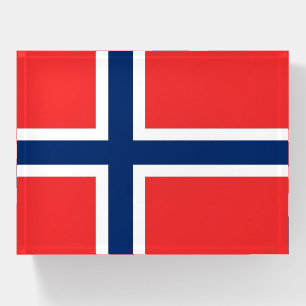 Paperweight with flag of Norway