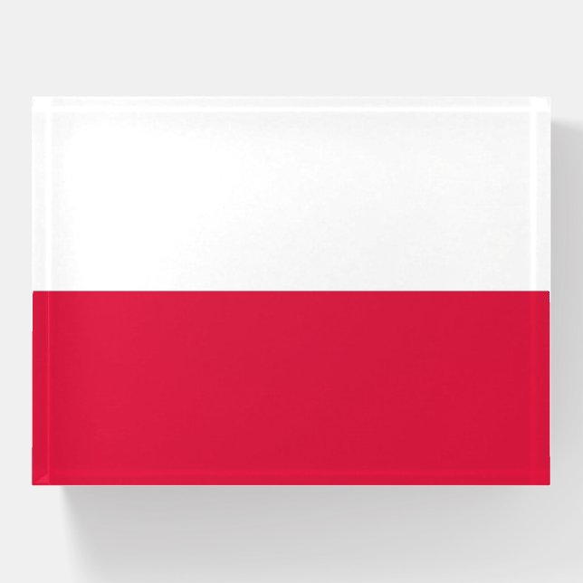 Paperweight with flag of Poland (Front)