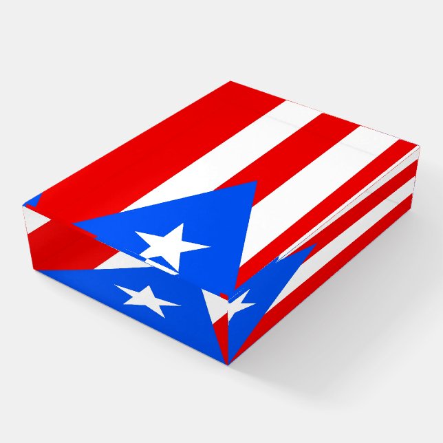 Paperweight with flag of Puerto Rico, USA (Angled)