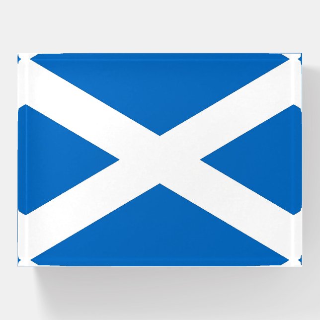 Paperweight with flag of Scotland, UK (Front)