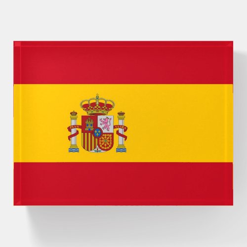 Paperweight with flag of Spain