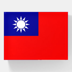 Paperweight with flag of Taiwan