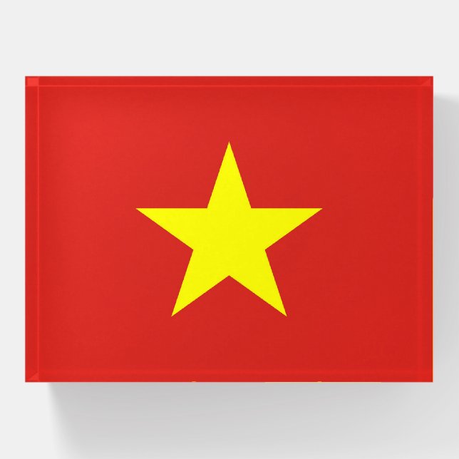 Paperweight with flag of Vietnam (Front)