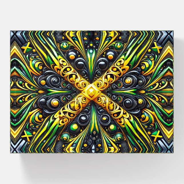 Paperweight with Jamaican Colors (Front)