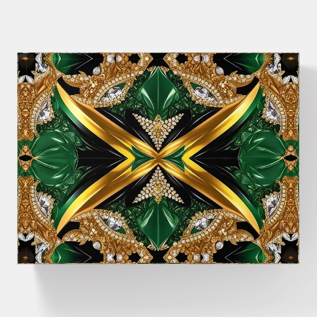 Paperweight with Jamaican Colors (Front)
