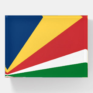 Paperweight with Seychelles Colors