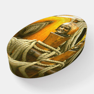 Paperweight - Wooden Capstan and Rope