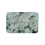 Paperwhite Narcissus Delicate White Flowers Bath Mat