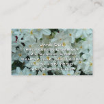 Paperwhite Narcissus Delicate White Flowers Business Card