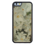 Paperwhite Narcissus Delicate White Flowers Carved Maple iPhone 6 Bumper Case