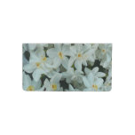 Paperwhite Narcissus Delicate White Flowers Checkbook Cover