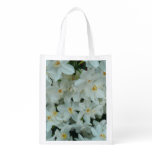 Paperwhite Narcissus Delicate White Flowers Grocery Bag