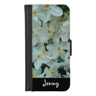 Paperwhite Narcissus Delicate White Flowers iPhone 8/7 Wallet Case