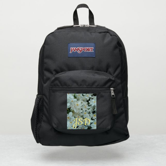 Paperwhite Narcissus Delicate White Flowers JanSport Backpack (Front)