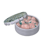 Paperwhite Narcissus Delicate White Flowers Jelly Belly Candy Tin (Opened)