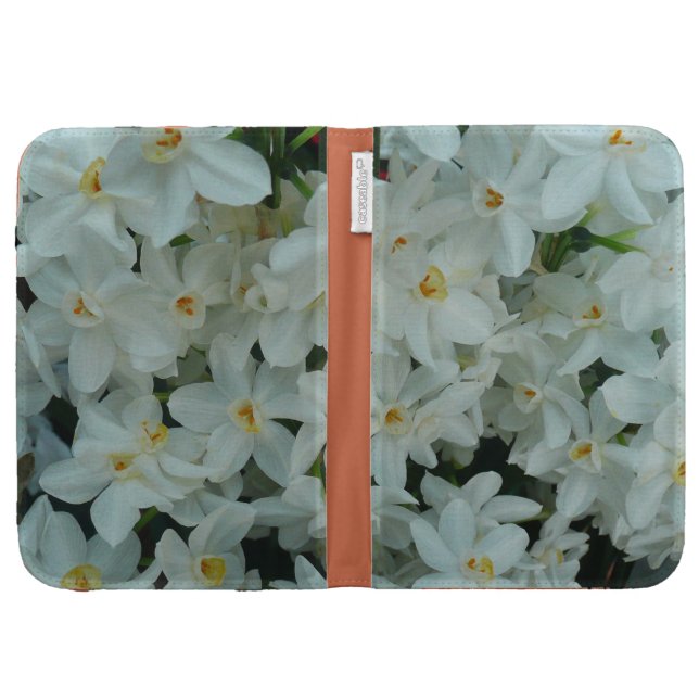 Paperwhite Narcissus Delicate White Flowers Kindle 3G Covers (Opened)