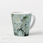 Paperwhite Narcissus Delicate White Flowers Latte Mug