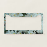 Paperwhite Narcissus Delicate White Flowers License Plate Frame