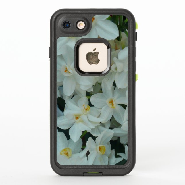 Paperwhite Narcissus Delicate White Flowers LifeProof iPhone Case (Back)
