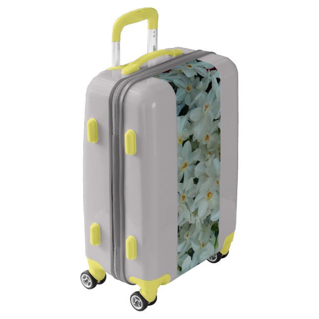 Paperwhite Narcissus Delicate White Flowers Luggage (Rotated Left)