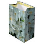 Paperwhite Narcissus Delicate White Flowers Medium Gift Bag