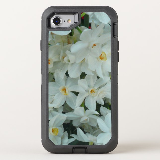 Paperwhite Narcissus Delicate White Flowers Otterbox iPhone Case (Back)