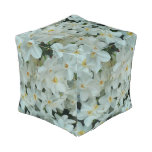 Paperwhite Narcissus Delicate White Flowers Pouf