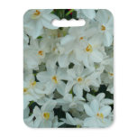 Paperwhite Narcissus Delicate White Flowers Seat Cushion