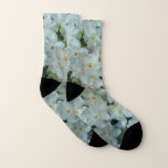 Paperwhite Narcissus Delicate White Flowers Socks