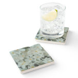 Paperwhite Narcissus Delicate White Flowers Stone Coaster