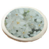 Paperwhite Narcissus Delicate White Flowers Sugar Cookie (Angled)