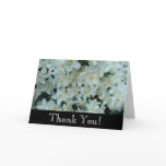 Paperwhite Narcissus Delicate White Flowers Thank You Card