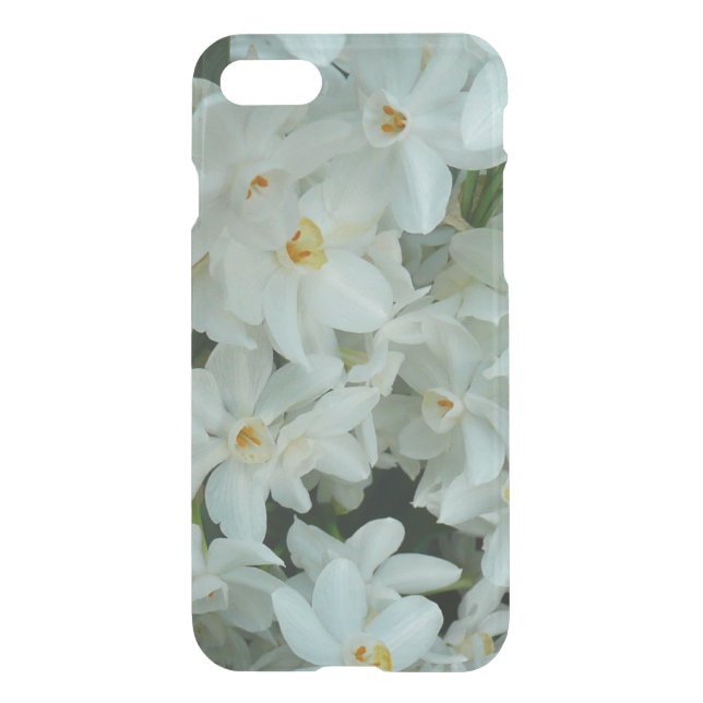 Paperwhite Narcissus Delicate White Flowers Uncommon iPhone Case (Back)