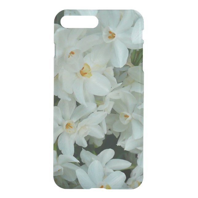 Paperwhite Narcissus Delicate White Flowers Uncommon iPhone Case (Back)